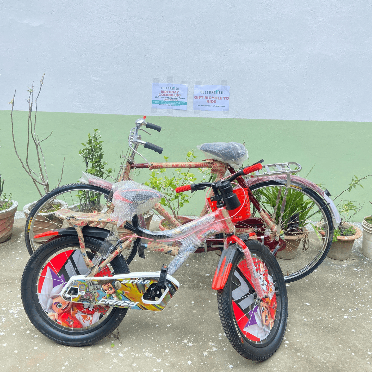 Gift Bicycle to Kids