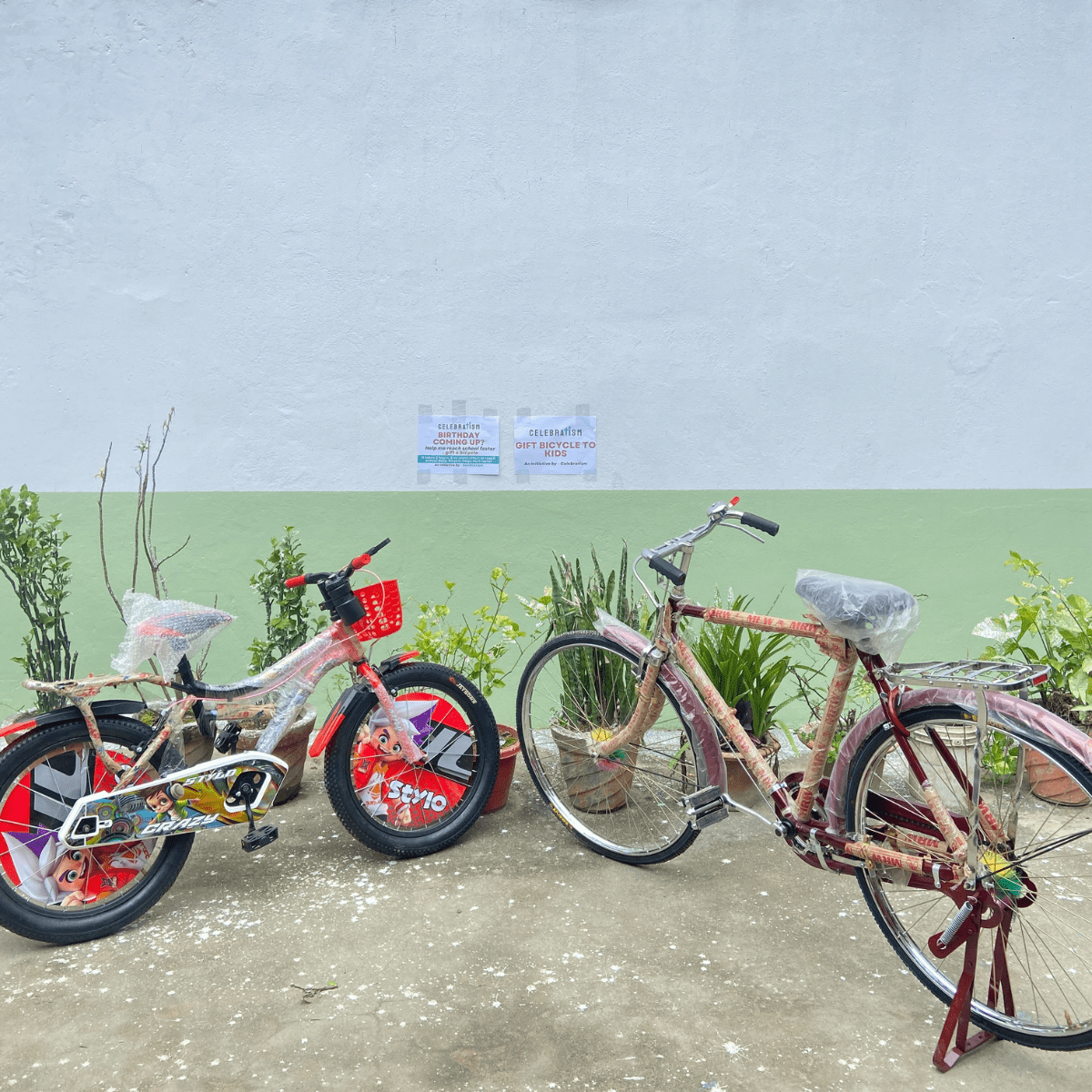 Gift Bicycle to Kids